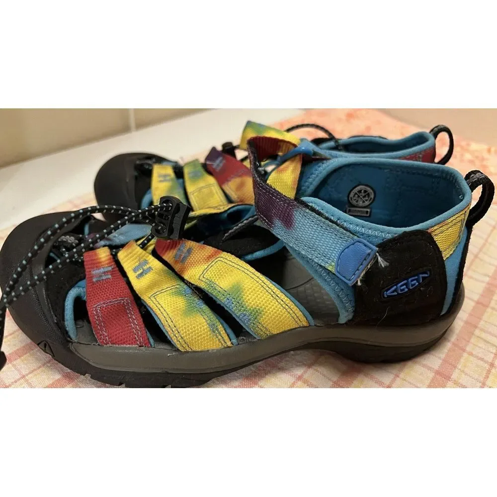 Keen‎ Rainbow Tie Dye Sandals Kids Youth Sz 4 Water Shoes Newport GUC